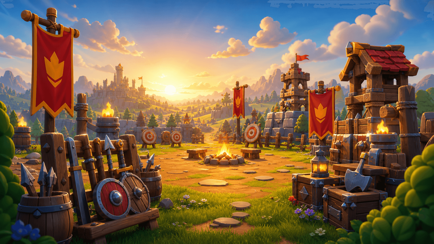 Original playful clan training field